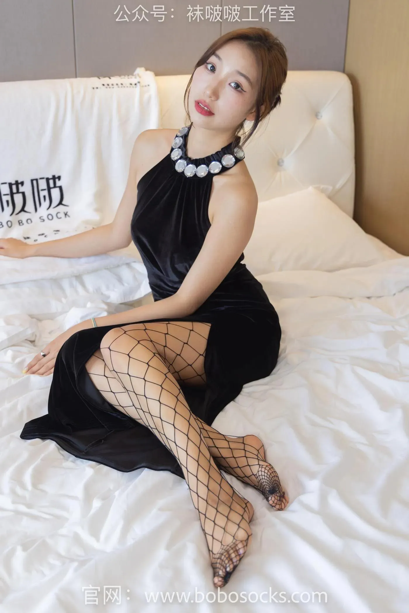 [BoBoSocks袜啵啵]NO.113 果果-高跟鞋、黑色网袜 [141P]插图6